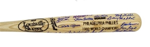 1980 Philadelphia Phillies Team Signed Bat Including McGraw, Schmidt, Rose, & Carlton